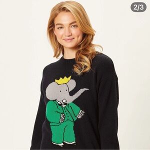 Babar x Rowing Blazers Limited Edition Sweater, XS, Navy